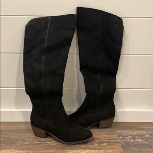 Fergalicious Black Over-the-Knee Boots